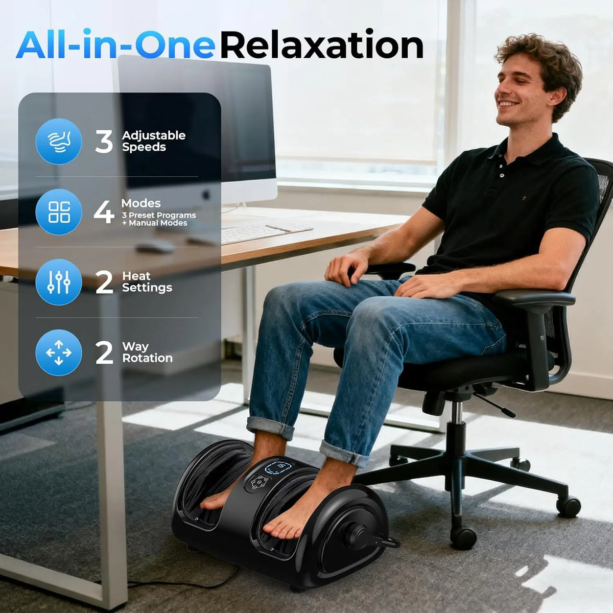 Heated Foot & Calf Massager Machine