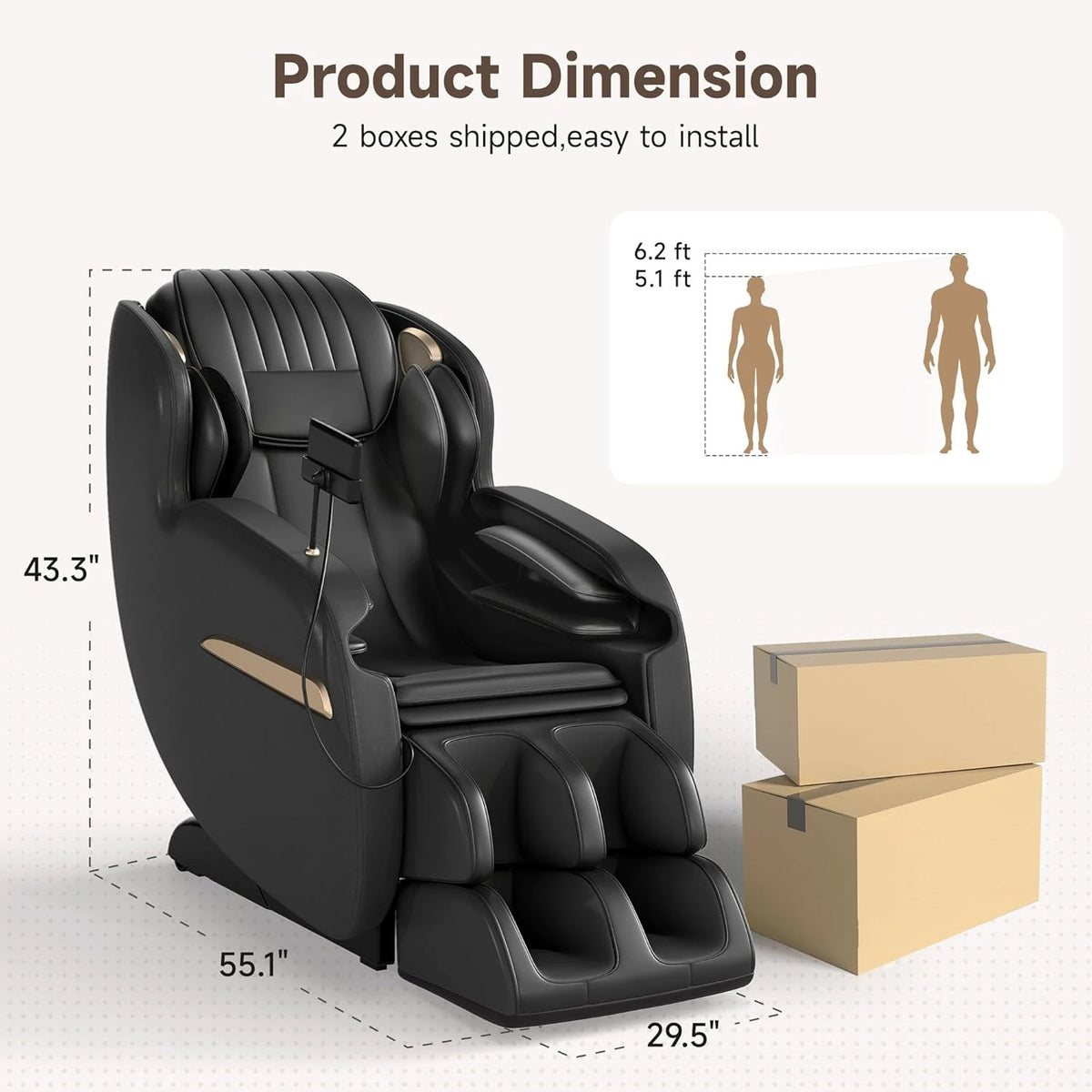 SL-Track Massage Recliner
