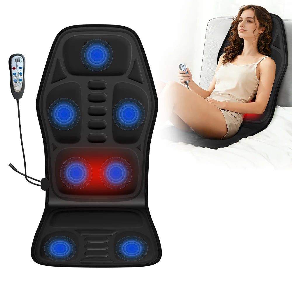 Heated Back Massage Chair Pad