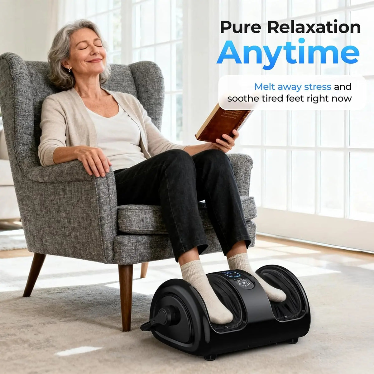 Heated Foot & Calf Massager Machine