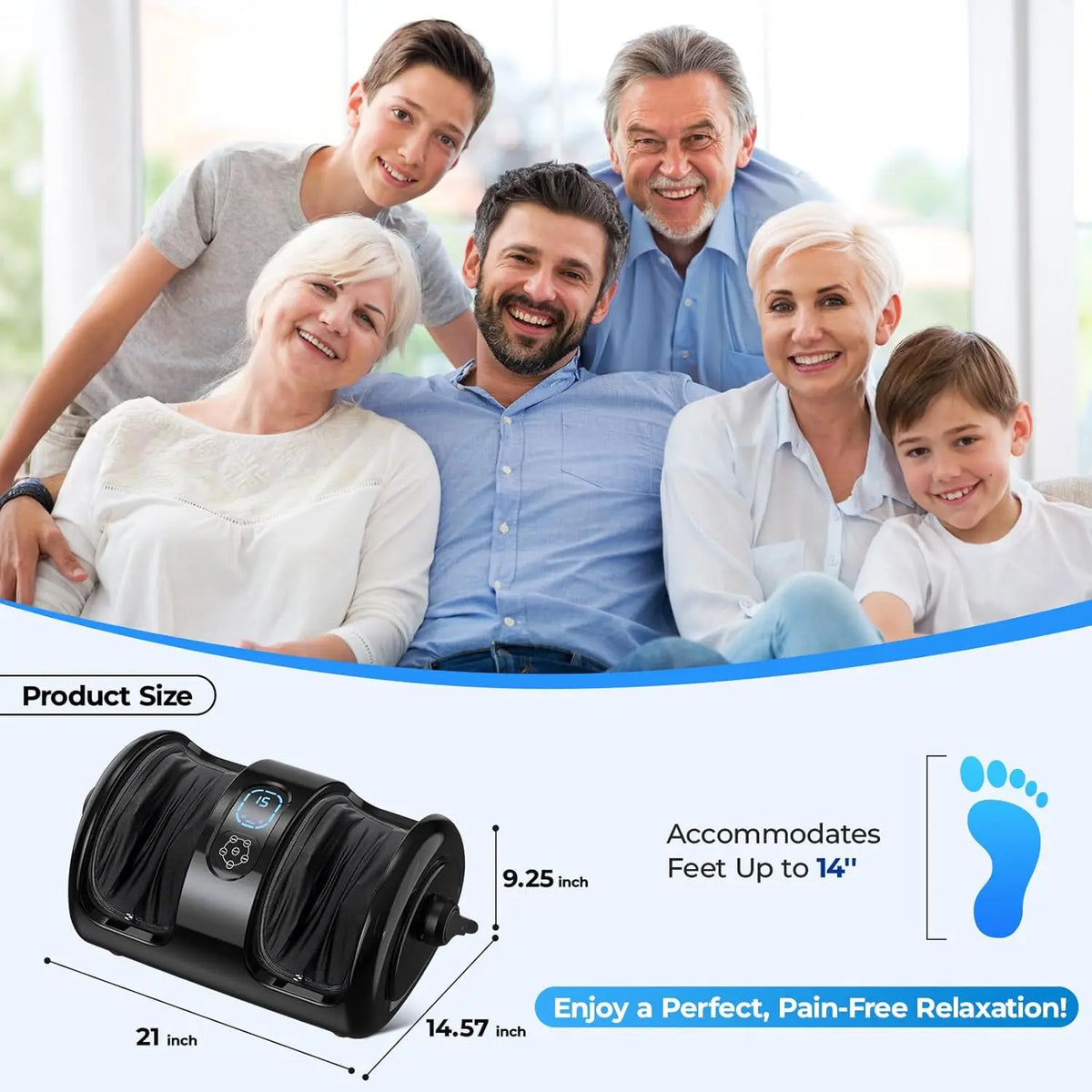Heated Foot & Calf Massager Machine