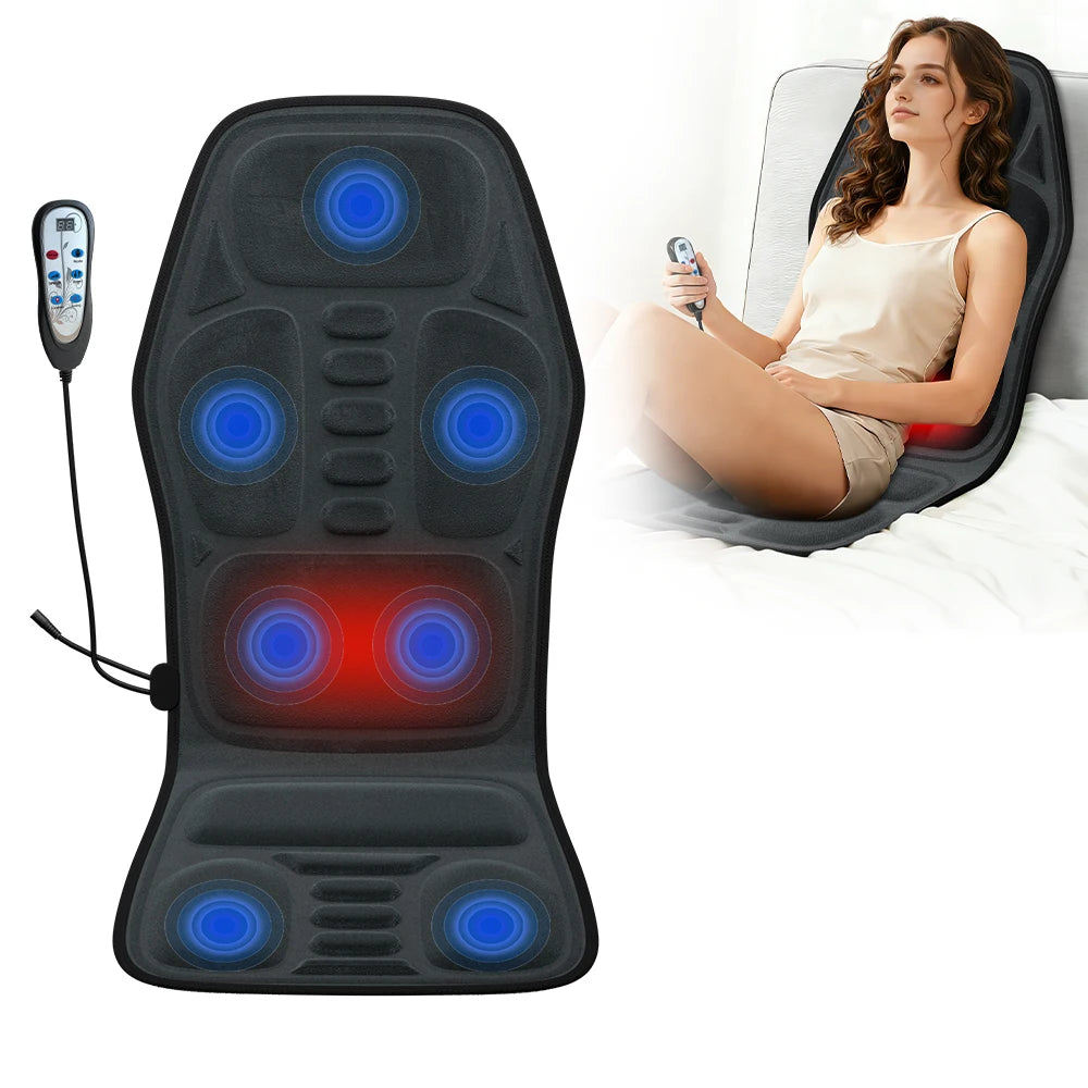 Heated Back Massage Chair Pad