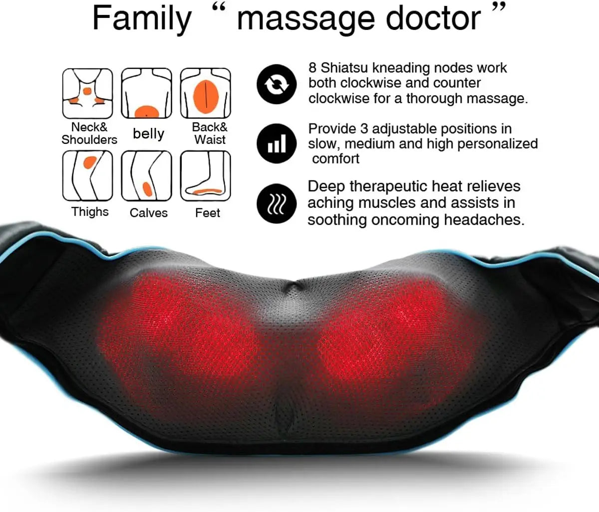 4D Shiatsu Back & Neck Massager