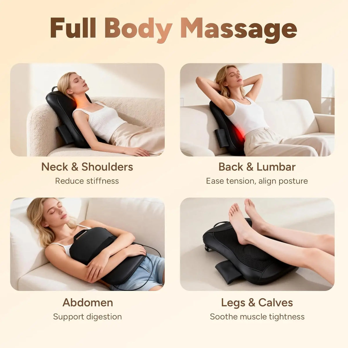 4D Rolling Back Massager