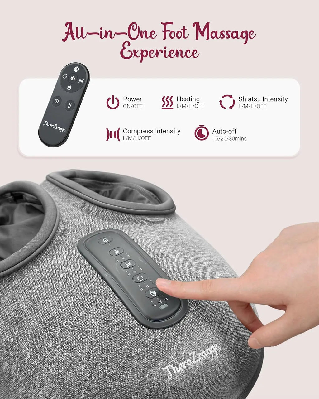 Remote Control Shiatsu Foot Massager