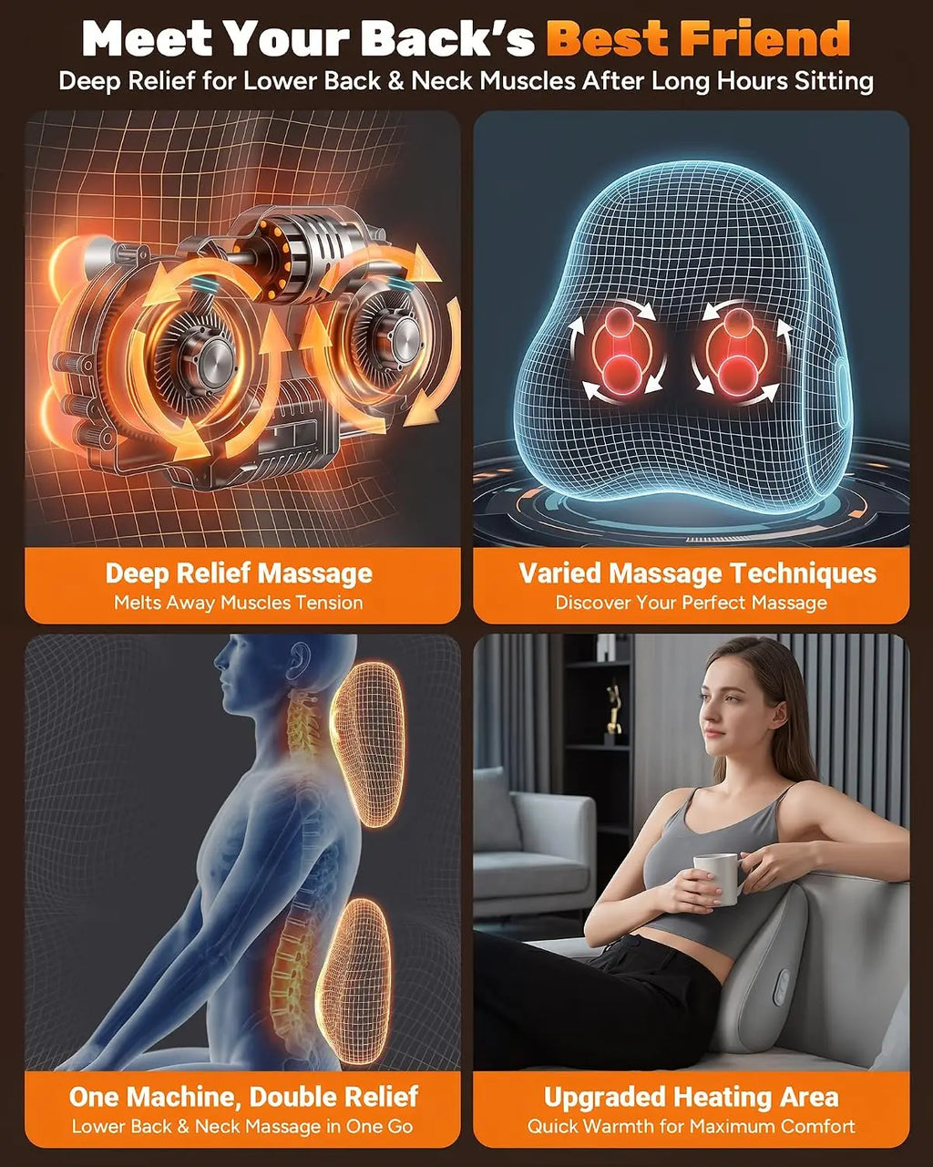 Heated Back Massager